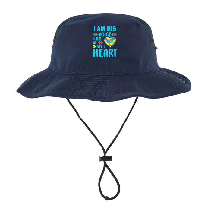 Autism I Am His Voice He Is My Heart Legacy Cool Fit Booney Bucket Hat