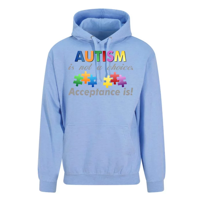 Autism I Not A Choice Acceptance Is Unisex Surf Hoodie