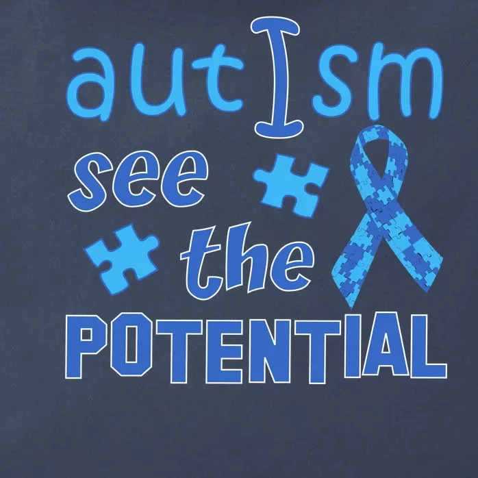 Autism I See The Potential Zip Tote Bag