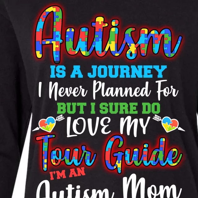 Autism Is A Journey Womens Cotton Relaxed Long Sleeve T-Shirt