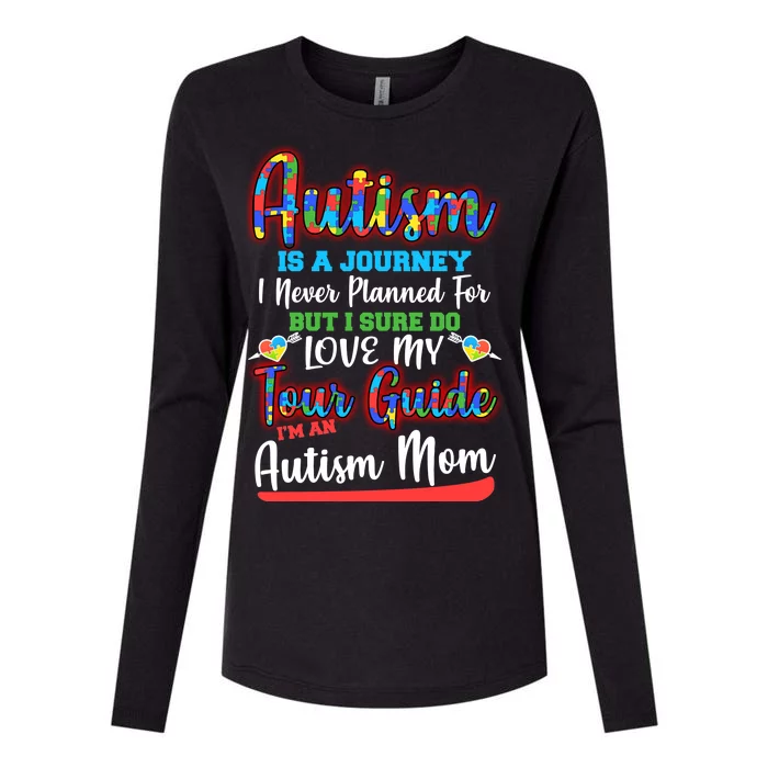 Autism Is A Journey Womens Cotton Relaxed Long Sleeve T-Shirt