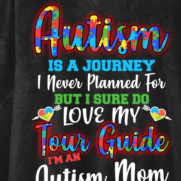 Autism Is A Journey Hooded Wearable Blanket