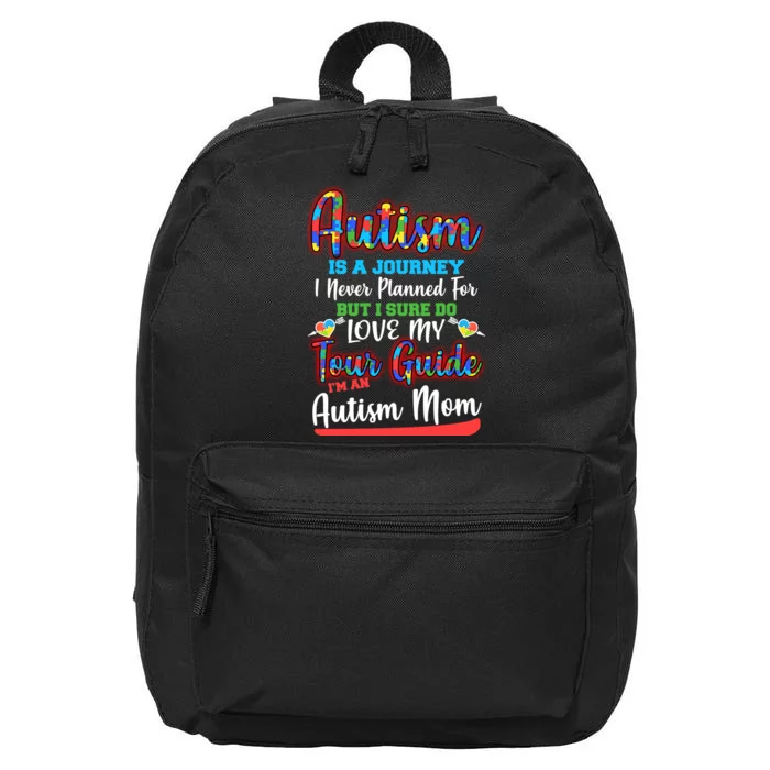 Autism Is A Journey 16 in Basic Backpack