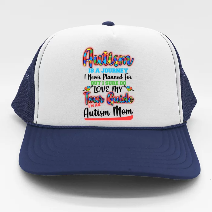 Autism Is A Journey Trucker Hat