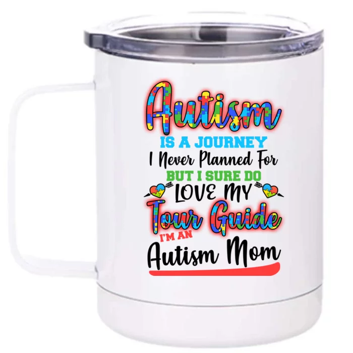 Autism Is A Journey Front & Back 12oz Stainless Steel Tumbler Cup