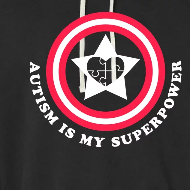 Autism Is My SuperPower Garment-Dyed Fleece Hoodie