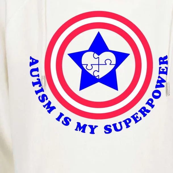 Autism Is My SuperPower Womens Funnel Neck Pullover Hood