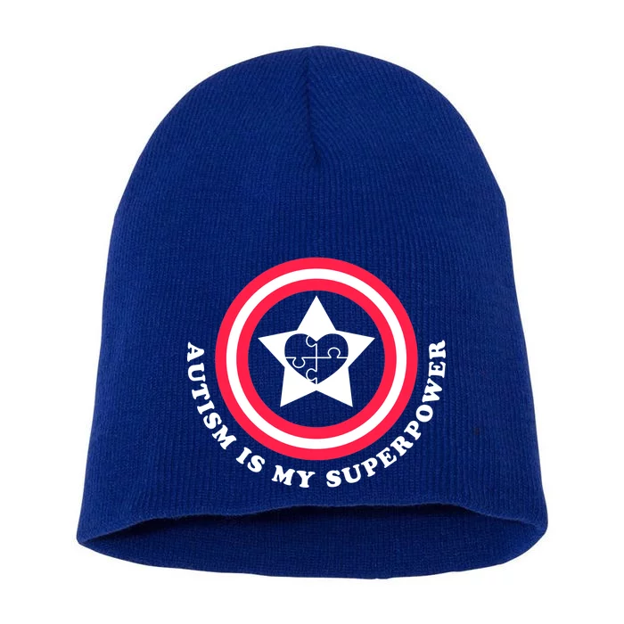 Autism Is My SuperPower Short Acrylic Beanie