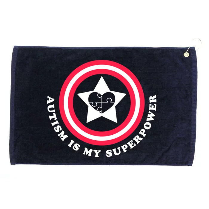 Autism Is My SuperPower Grommeted Golf Towel