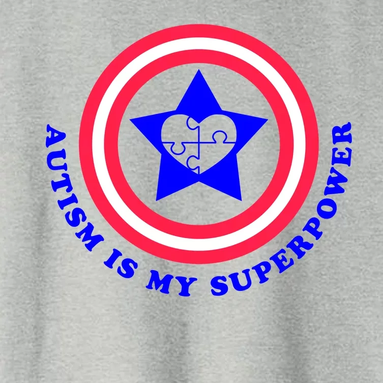 Autism Is My SuperPower Women's Crop Top Tee