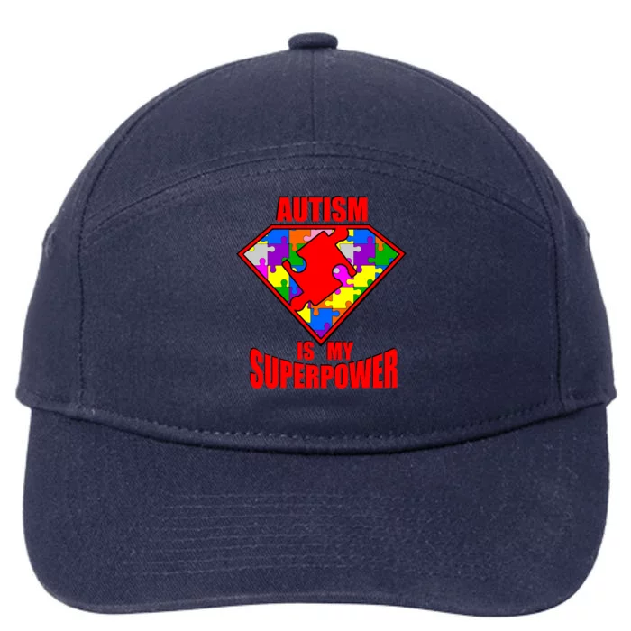 Autism Is My Superpower Superheo 7-Panel Snapback Hat