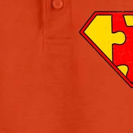 Autism Is My Superpower! Superhero Dry Zone Grid Performance Polo