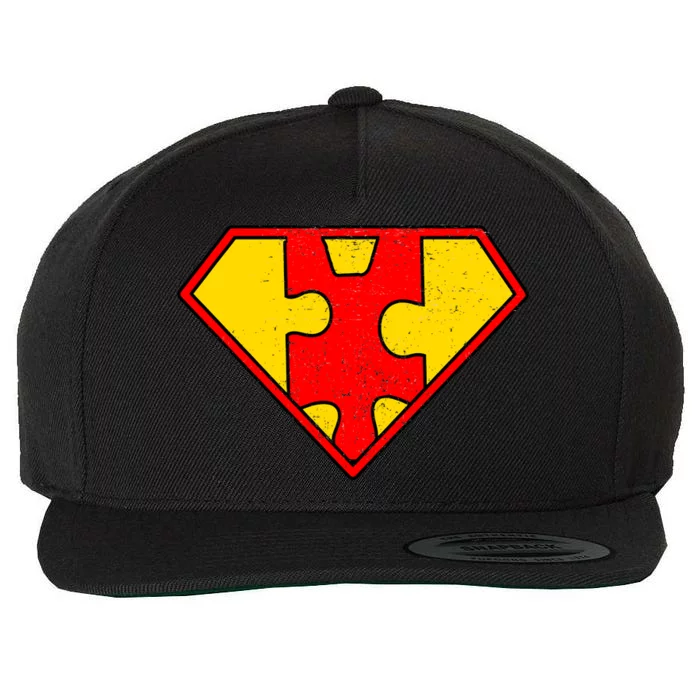 Autism Is My Superpower! Superhero Wool Snapback Cap