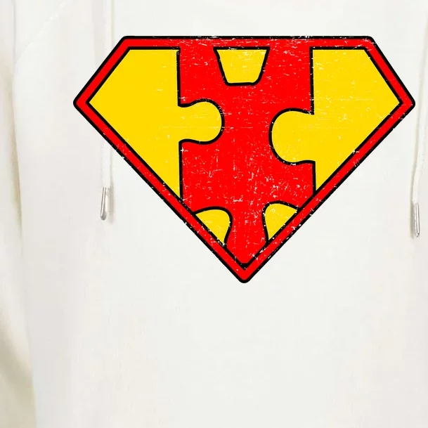 Autism Is My Superpower! Superhero Womens Funnel Neck Pullover Hood