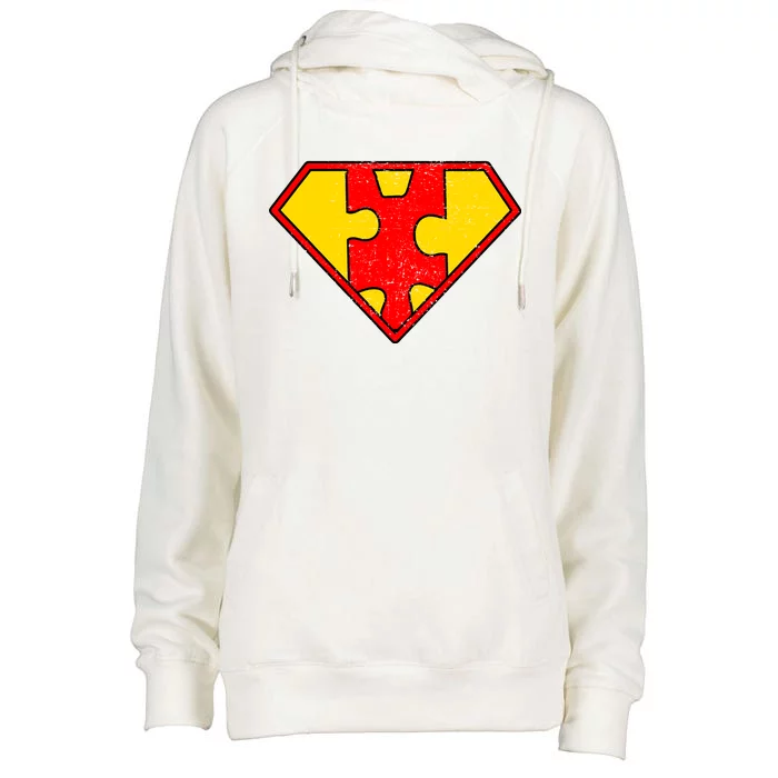 Autism Is My Superpower! Superhero Womens Funnel Neck Pullover Hood