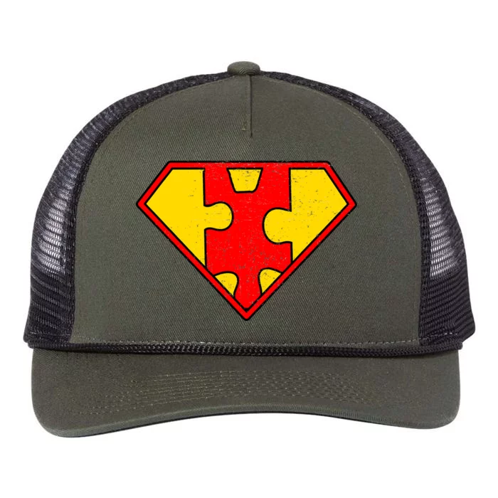 Autism Is My Superpower! Superhero Retro Rope Trucker Hat Cap