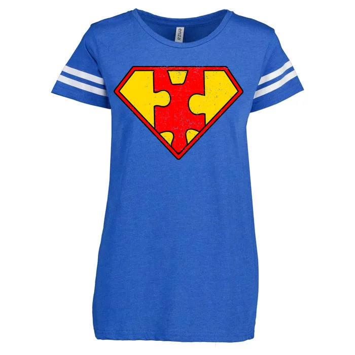 Autism Is My Superpower! Superhero Enza Ladies Jersey Football T-Shirt