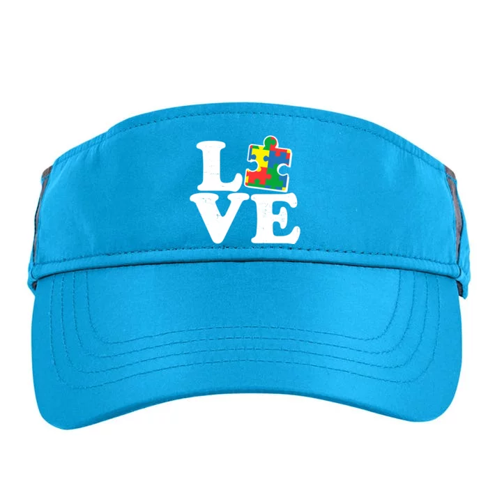 Autism Love Puzzle Piece Adult Drive Performance Visor