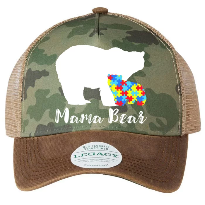 Autism Mama Bear Legacy Tie Dye Trucker Hat