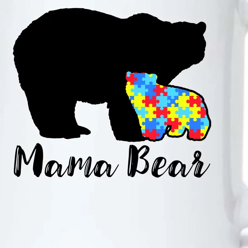 Autism Mama Bear Black Color Changing Mug