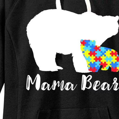 Autism Mama Bear Women's Fleece Hoodie