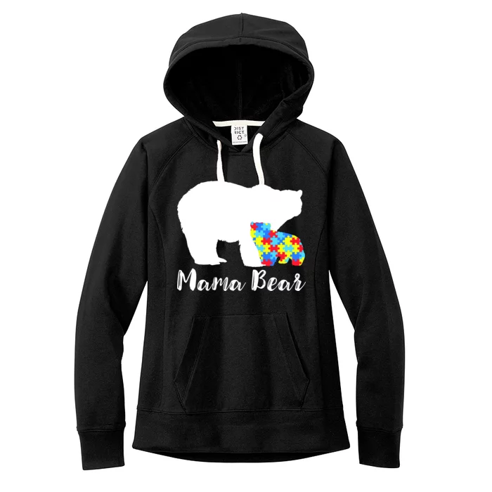 Autism Mama Bear Women's Fleece Hoodie