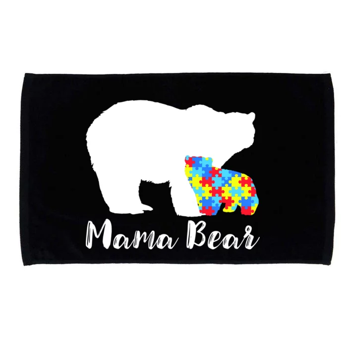 Autism Mama Bear Microfiber Hand Towel