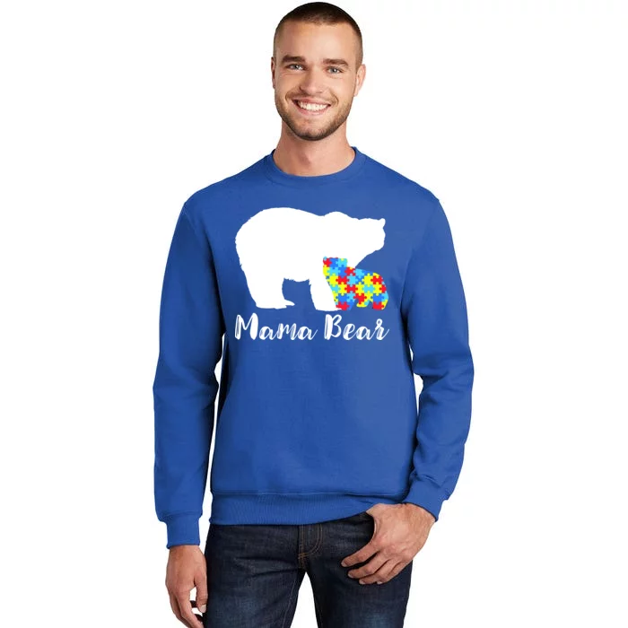 Autism Mama Bear Tall Sweatshirt