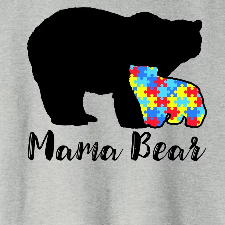 Autism Mama Bear Women's Crop Top Tee