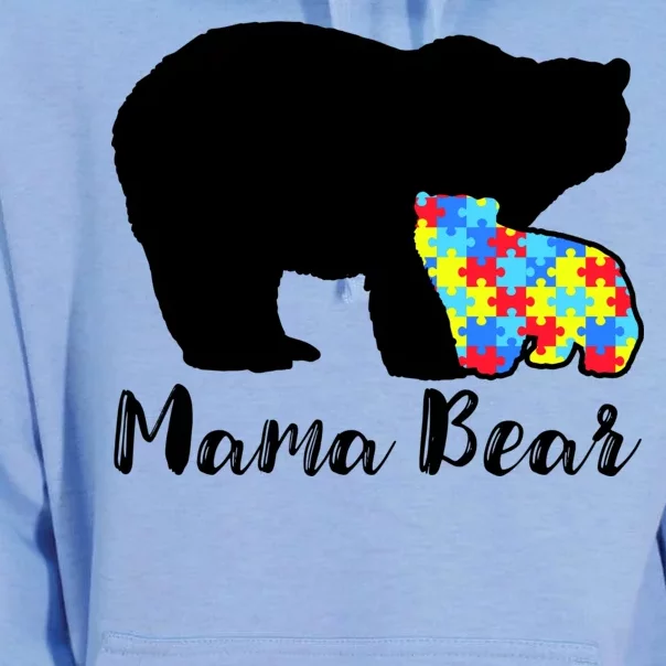 Autism Mama Bear Unisex Surf Hoodie