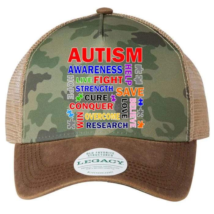 Autism Mashup Legacy Tie Dye Trucker Hat