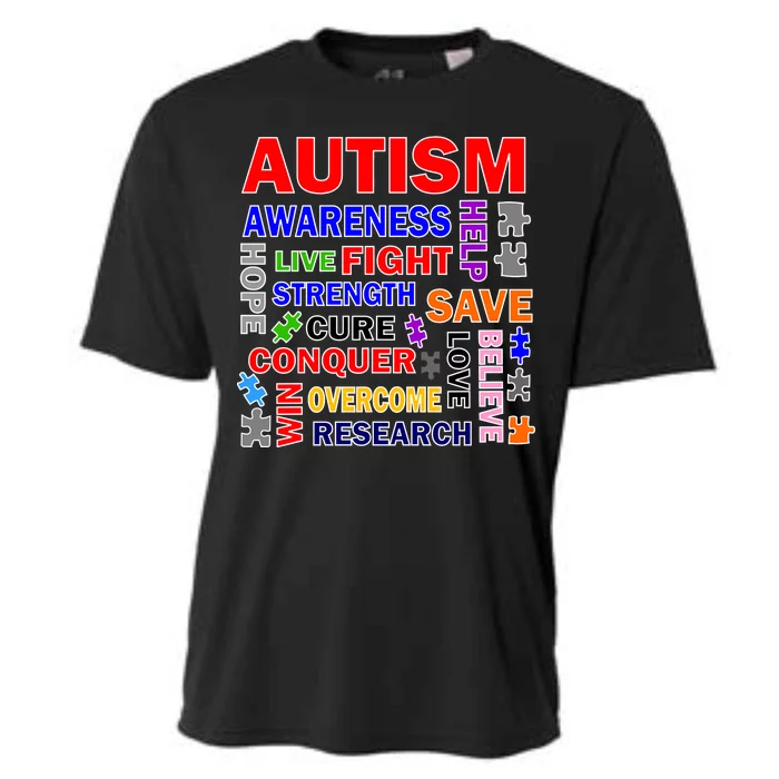 Autism Mashup Cooling Performance Crew T-Shirt