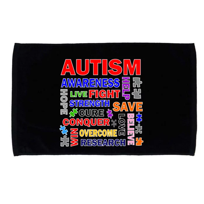 Autism Mashup Microfiber Hand Towel