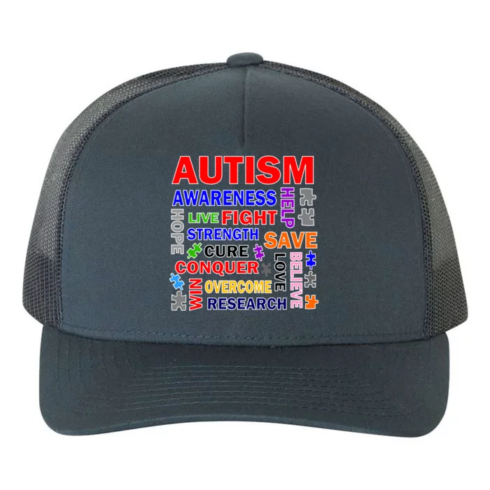 Autism Mashup Yupoong Adult 5-Panel Trucker Hat