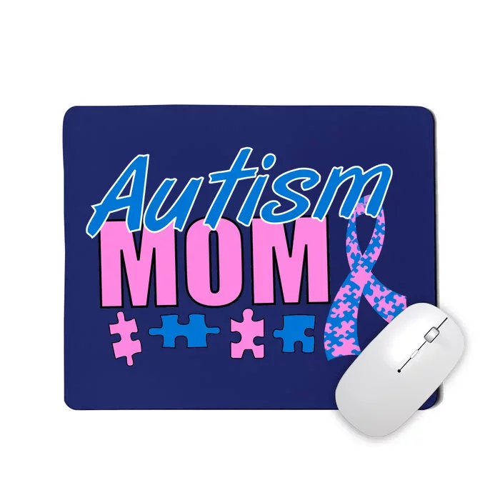 Autism Mom Awareness Ribbon Mousepad