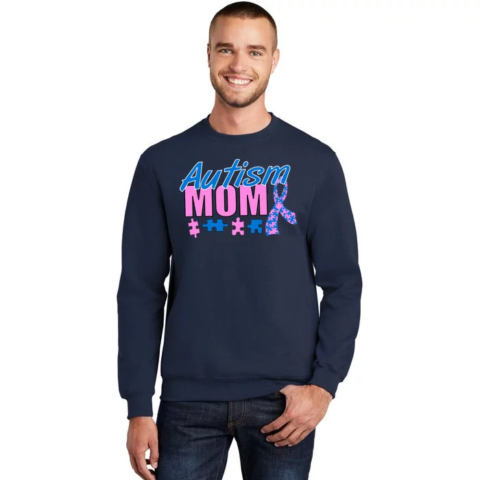 Autism Mom Awareness Ribbon Tall Sweatshirt