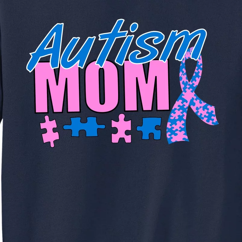 Autism Mom Awareness Ribbon Tall Sweatshirt