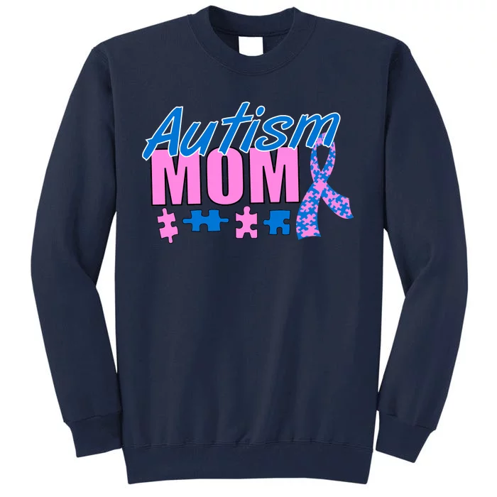 Autism Mom Awareness Ribbon Tall Sweatshirt