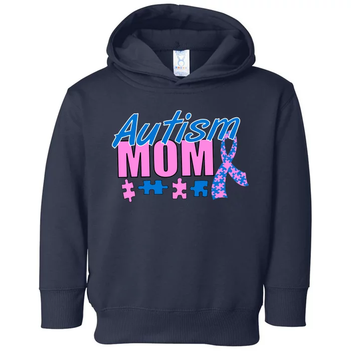 Autism Mom Awareness Ribbon Toddler Hoodie