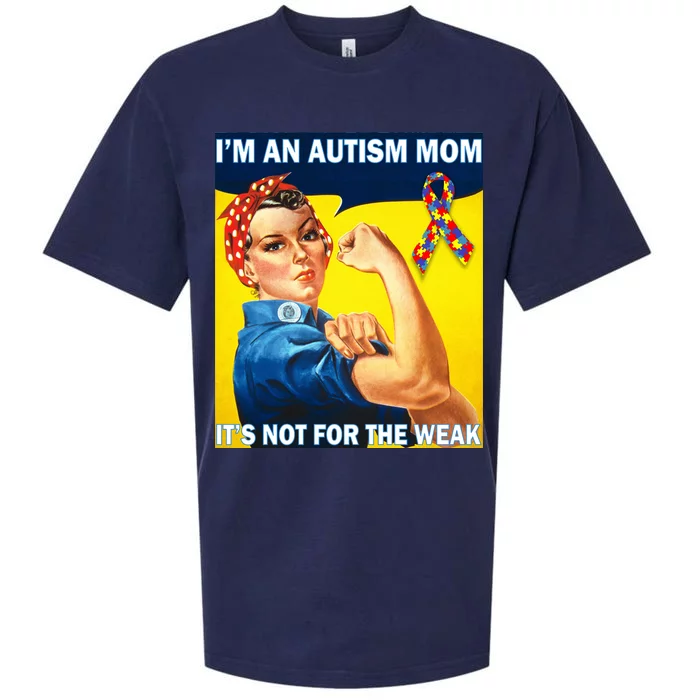 Autism Mom It's Not For The Weak Sueded Cloud Jersey T-Shirt