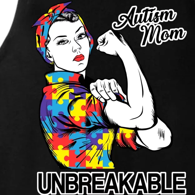 Autism Mom Unbreakable Ladies Tri-Blend Wicking Tank