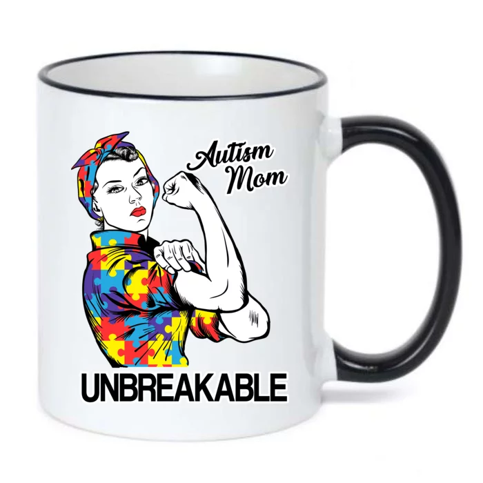 Autism Mom Unbreakable Black Color Changing Mug