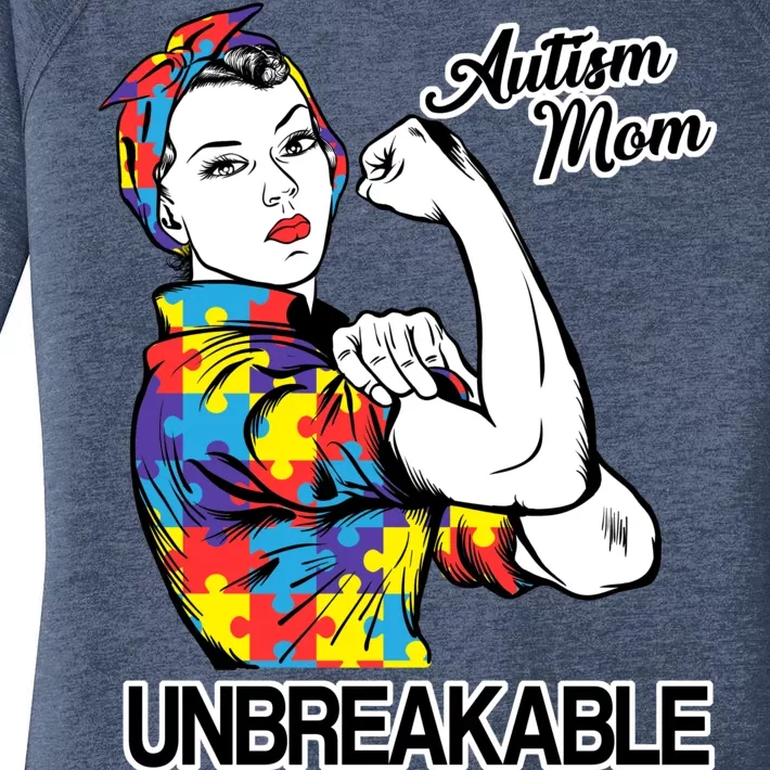 Autism Mom Unbreakable Women's Perfect Tri Tunic Long Sleeve Shirt