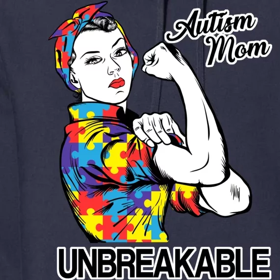 Autism Mom Unbreakable Premium Hoodie