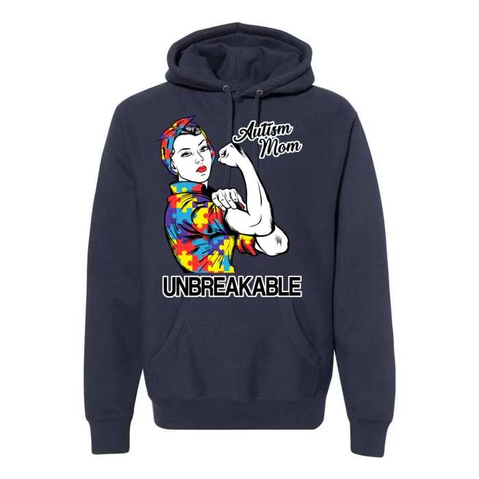 Autism Mom Unbreakable Premium Hoodie