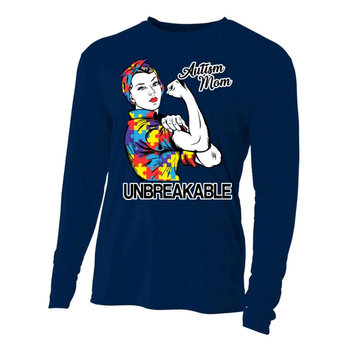 Autism Mom Unbreakable Cooling Performance Long Sleeve Crew