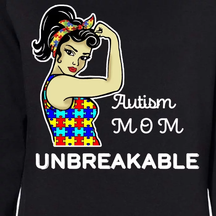 Autism Mom Unbreakable Puzzle Pieces Womens California Wash Sweatshirt