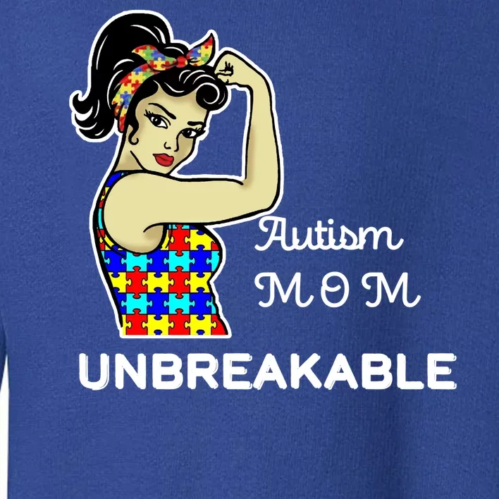 Autism Mom Unbreakable Puzzle Pieces Toddler Sweatshirt