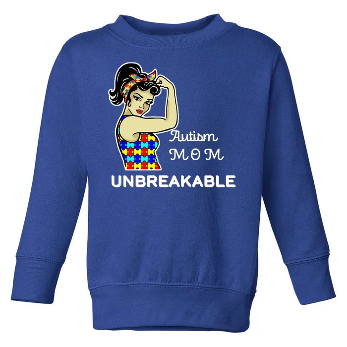 Autism Mom Unbreakable Puzzle Pieces Toddler Sweatshirt