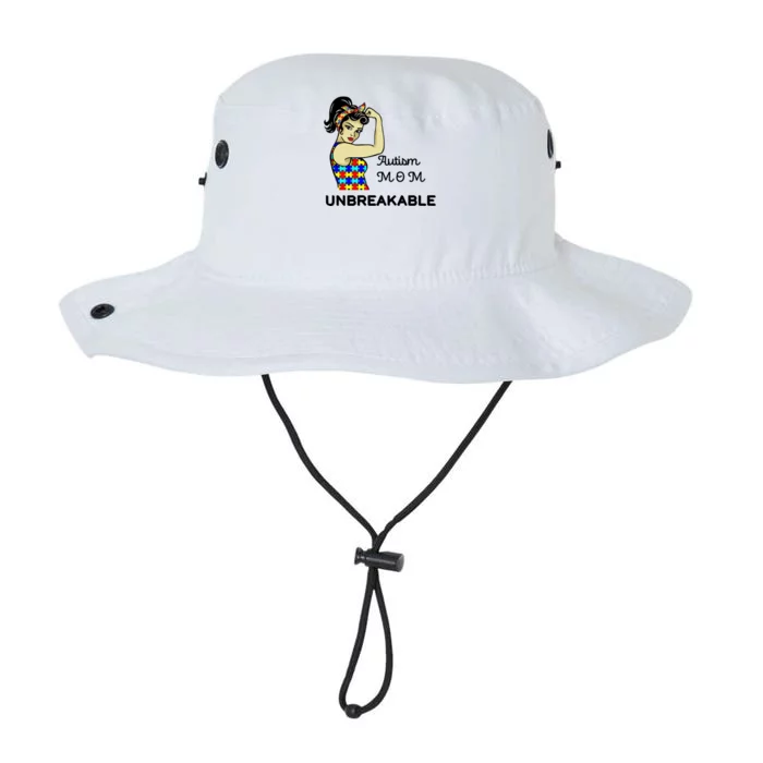 Autism Mom Unbreakable Puzzle Pieces Legacy Cool Fit Booney Bucket Hat